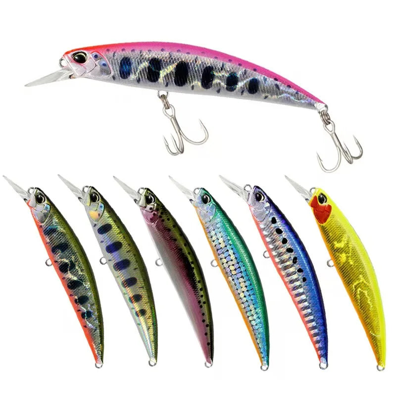 95mm 15g Premium Sinking Minnow Lure - High Simulation Flat Body Hard Bait (Jinmu Series)